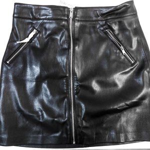 Mango Faux Leather Skirt - NEW